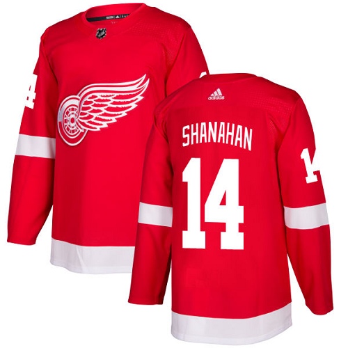 Adidas Men Detroit Red Wings #14 Brendan Shanahan Red Home Authentic Stitched NHL Jersey->detroit red wings->NHL Jersey